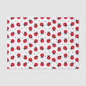 ハート型の虫のデコパージュ 薄葉紙 (正面)