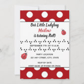 ハート型の虫よせの招待状 招待状 (正面)