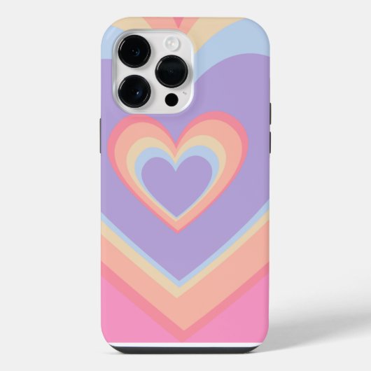 ハート型の虹 iPhoneケース (裏面)