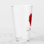 ハート型の赤いバラのバレンタインデー タンブラーグラス (右)