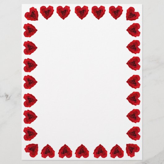 ハート型の赤いバラ (正面)