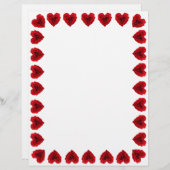 ハート型の赤いバラ (正面/裏面)