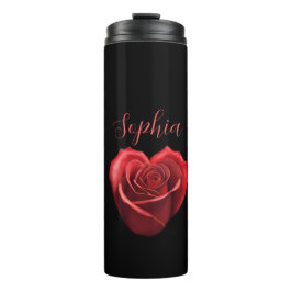 ハート型の赤いバラ – タンブラー