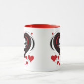 ハート型の顔 マグカップ (中央)