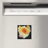 ハート型の黄色いバラ マグネット (インサイチュ (食洗機))