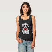 ハート型の鼻を持つダルマチアの子犬 Tシャツ (正面フル)