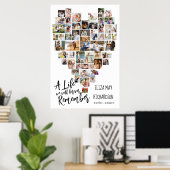 ハート型の51写真追悼式 ポスター (ホームオフィス)