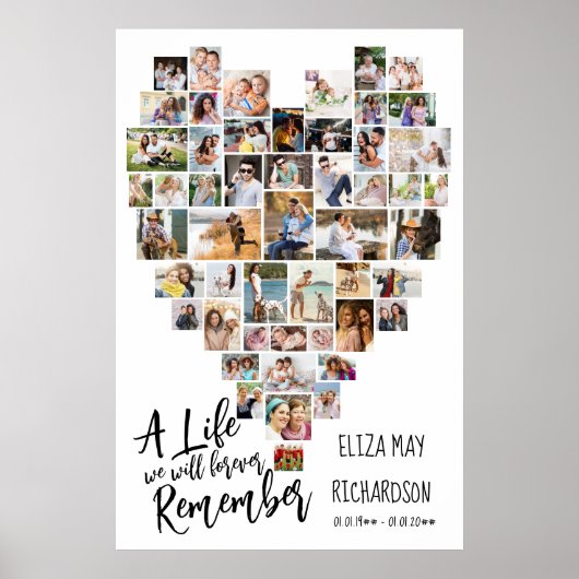 ハート型の51写真追悼式 ポスター (正面)