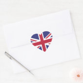 ハート型イギリス国旗 Brexit ステッカー 20枚セット (封筒)