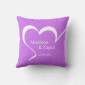 ハート型カスタムネーム＆カラー クッション (裏面)