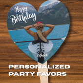 ハート型カスタム誕生日手扇 ハンドファン