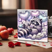 ハート型クッキーのラクダワリバレンタインカード シーズンカード