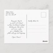 ハート型クッキーの甘い願い ポストカード (裏面)