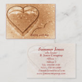 ハート型クッキーカッター-ベーキング名刺 名刺 (正面/裏面)