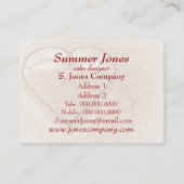 ハート型クッキーカッター-ベーキング名刺 名刺 (裏面)