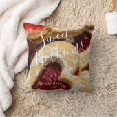ハート型クッキー写真Sweet Nothings クッション (ブランケット)