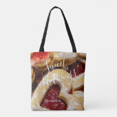 ハート型クッキー写真Sweet Nothings トートバッグ (裏面)