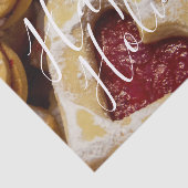 ハート型クリスマスシュガークッキー赤い写真 薄葉紙 (詳細)