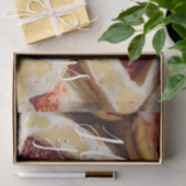 ハート型クリスマスシュガークッキー赤い写真 薄葉紙 (ギフト)