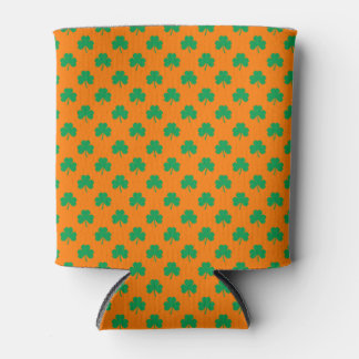 ハート型シャムロックグリーンon Orange St.Patrick's 缶クーラー