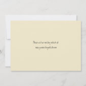 ハート型スケルトンハンズクリーピーなゴシック結婚ズ 招待状 (裏面)