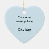 ハート型スコットランドフォトオーナメント セラミックオーナメント (裏面)