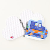 ハート型スパイラルノートブック ノートブック (内部)