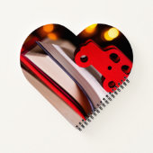 ハート型スパイラルノートブック ノートブック (裏面)