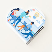 ハート型スパイラルノートブック ノートブック (裏面)