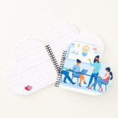 ハート型スパイラルノートブック ノートブック (内部)