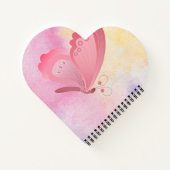 ハート型スパイラルノートブック ノートブック (裏面)