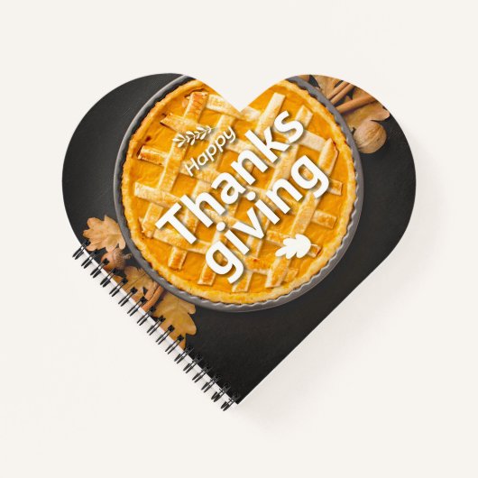 ハート型スパイラルノートブック ノートブック (正面)