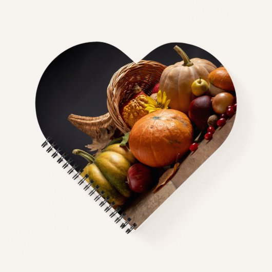 ハート型スパイラルノートブック ノートブック (正面)