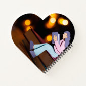 ハート型スパイラルノートブック ノートブック (裏面)