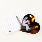 ハート型スパイラルノートブック ノートブック (内部)