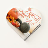 ハート型スパイラルノートブック ノートブック (裏面)