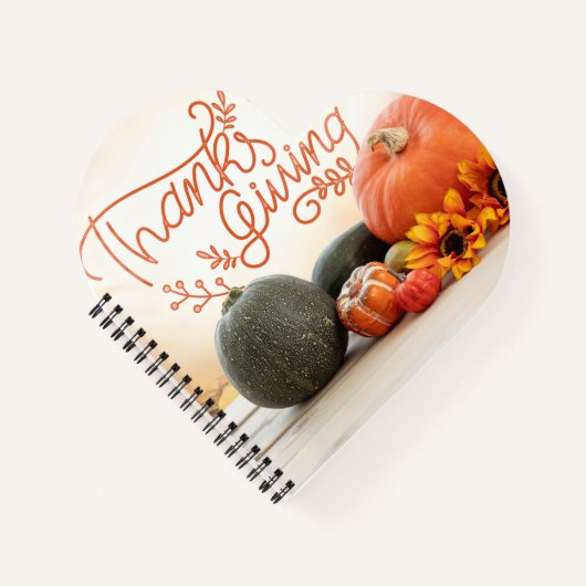 ハート型スパイラルノートブック ノートブック (正面)