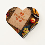 ハート型スパイラルバウンドノートブック ノートブック (裏面)