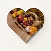 ハート型スパイラルバウンドノートブック ノートブック (裏面)