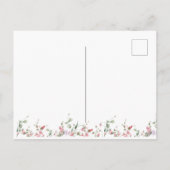 ハート型セルフラブ肯定引用文バラ シーズンポストカード (裏面)