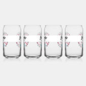 ハート型ツリーファミリー懇親会テンプレート ガラス缶 (右)