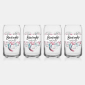 ハート型ツリーファミリー懇親会テンプレート ガラス缶 (正面)