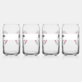 ハート型ツリーファミリー懇親会テンプレート ガラス缶 (左)