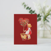 ハート型トピアリー ポストカード (スタンド正面)