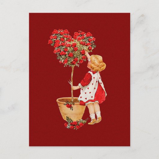 ハート型トピアリー ポストカード (正面)