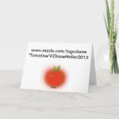 ハート型トマトメッセージなし シーズンカード (裏面)