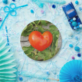 ハート型トマト ペーパープレート (パーティー)