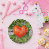 ハート型トマト ペーパープレート (パーティー)
