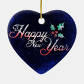 ハート型ニューイヤーオーナメント セラミックオーナメント (裏面)