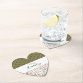 ハート型ハッピーバースデー紙コースター ペーパーコースター (インサイチュ)